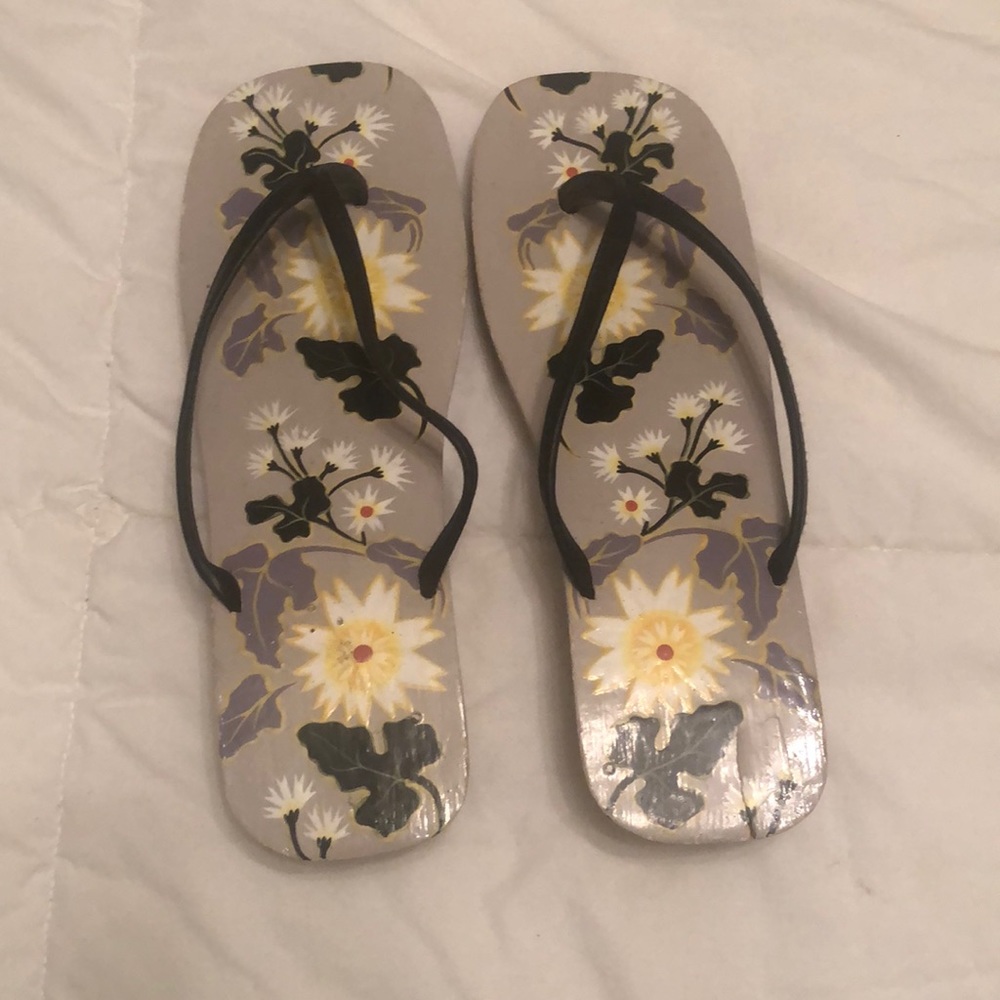 Handpainted sandal purchased from Anthropologie.